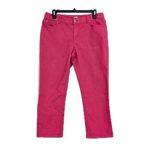 J. Jill Pink Capri Crop Pants - Size 8 Womens Jeans